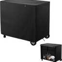 Outdoor Dining Cart Cover,Outdoor Prep Table Cover with Split Zipper,40"x24"x32" Waterproof,for Royal Gourmet Double-Shelf Dining Cart Table