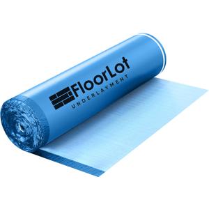 BlueStep Underlayment with Moisture Barrier for Laminate and Wood Floors, (200 sq.ft Roll) (Blue)