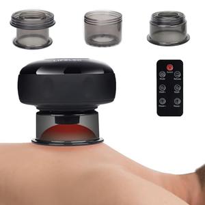 LIFELEC Smart Cupping Kit for Massage Therapy, 6-in-1 Red Light Cupping Therapy Set for Targeted Pain Relief, Knots, Muscle Soreness & Circulation, Portable Remote Control for Back Care at Home