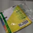 Forvencer 8 Count Dividers with Two Pockets, 8 tabs Binder Dividers for 3 Ring Binder Organizer, Multicolor, 1 Set (Red)