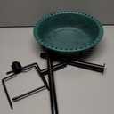 Metal Bird Baths for Outdoors, 39" H Birdbath with 13 Inch Bowl, Standing Bird Bath & Bird Feeder with Stake for Outside Garden Patio Yard Lawn Decor,Green