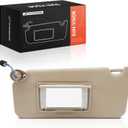 A-Premium Driver Left Side Sun Visor Compatible with Honda Accord 2008 2009 2010 2011 2012 2013 2014 2015 2016 2017 - with Vanity Mirror, with Vanity Light - Replaces 83280-TA0-A91ZB, 83280TA0A91ZB