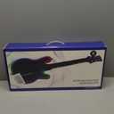 Lyvix Wireless Guitar Controller for PS4/PS3/PC  Compatible with Guitar Hero, Rock Band, Clone Hero & Fortnite Festival, with Strap, RGB Light & Audio Jack (Black Checkered)