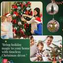 Jenaai 12 Pack Clear Plastic Fillable Ornament Balls 3.15 Inch/80mm DIY Christmas Baubles Transparent Hanging Ornaments for Tree Decorations Holiday Wedding Home Favors Party Decor Gifts(Black)