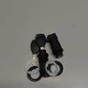 Universal RS Lock Set Fit for Harley Honda Yamaha Kawasaki Suzuki and so on RS Motorcycle Hard Saddlebags Black with 2 Keys