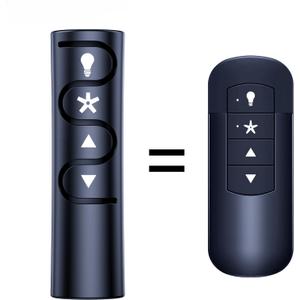 New Remote Control Replacement Compatible with Hunter K6266 & Casablanca 99198 Full Range Light Dimming Ceiling Fan Controller