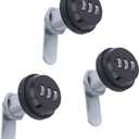 WJSKDQ 2 Pack Combination Cam Lock RV Password Coded Lock for 3-Digit 90 Degree Rotary Zinc Alloy 30mm/1.1"