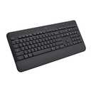 Logitech Signature K650 Comfort Full-Size Wireless Keyboard with Wrist Rest, BLE Bluetooth or Logi Bolt USB Receiver, Deep-Cushioned Keys, Numpad, Compatible with Most OS/PC/Window/Mac - Graphite
