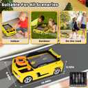 Gifts2U Musical Steering Wheel Racing Car Toy for Kids, with Music and Light Simulated Learning Driving Cars Adventure Toys Competition Game Birthday Gift for Boy Girl Toddler (Yellow)
