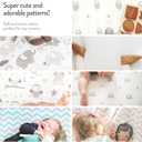 Joey + Joan Bassinet Fitted Sheets 19" x 32" for Cowiewie Bedside Sleeper Bassinet Mattress Pad  Snuggly Soft 100% Jersey Cotton  Grey, Mint  2 Pack