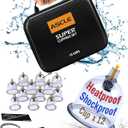 Super Cupping Set, Shockproof Heatproof Cups, Water Repellent Shockproof Professional Carrying Case, 12 Cups