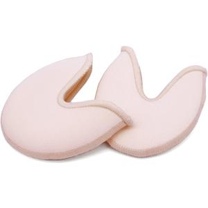 DANCEYOU Ballet Dance Toe Pads Soft Gel Toe Covers Pointe Shoes High Heels Toe Caps for Women Girls (Small, Light Pink-thin Gel Pads)