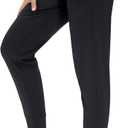THE GYM PEOPLE Women's Joggers Pants Lightweight Athletic Leggings Tapered Lounge Pants for Workout, Yoga, Running (Black, L)