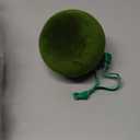 Liliful 15 Pcs Velvet Christmas Balls Bulk Flocked Christmas Tree Ball Ornaments Plastic Xmas Decorative Hanging Ornaments(Green,3.15 Inch)