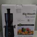 Cold Press Juicer - Wide Mouth Feed Chute with Self Feeding Design - Slow Masticating Juicer for Vegetables and Fruits - Juice Extractor Machine High Juice Yield - Easy to Clean & Assemble