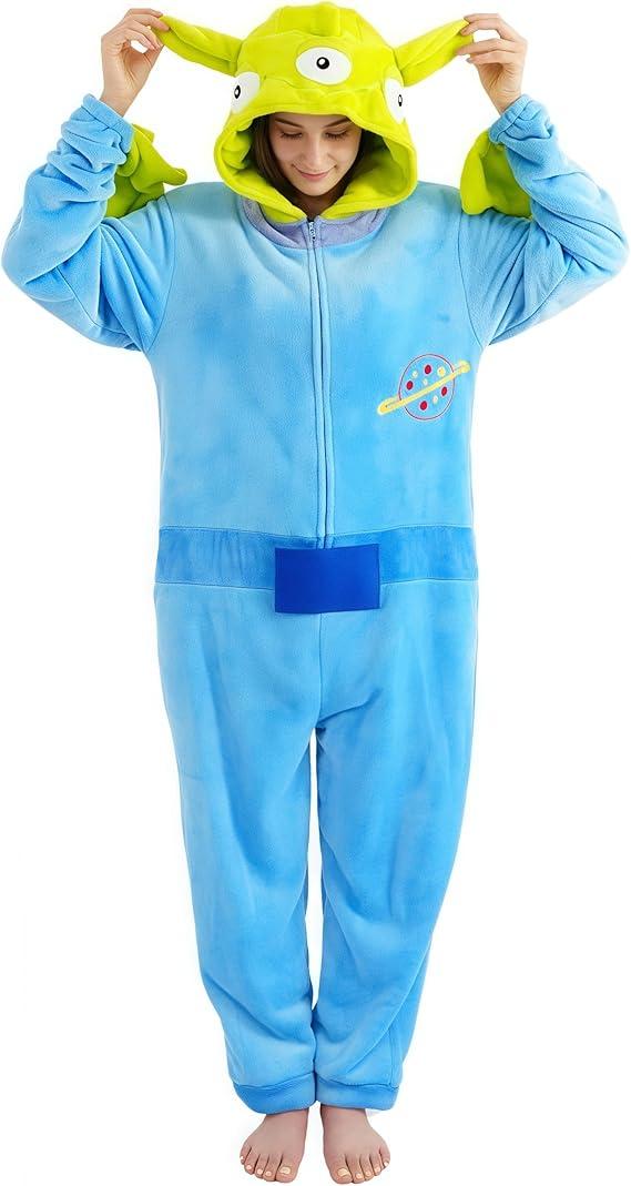 ressber Unisex Adult Onesie Pajamas Animal One Piece Halloween Costume Christmas Sleepwear Jumpsuit, 2XL