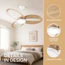 42 Inch Ceiling Fan with Light | Modern Low Profile Flush Mount | Quiet DC Motor, 6-Speed Reversible, 3CCT Dimmable LED, Remote Control – Ideal for Bedroom, Living Room, Kitchen