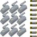 9 Pcs Universal Cabinet Cupboard Hinge LED Light Sensor Light for Modern Kitchen Home Lamp-Warm White with Battery