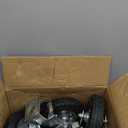 8 inch Casters Wheels, Heavy Duty Casters Set of 4 Load 880lbs with Brake, Locking Swivel Plate Caster, Industrial Castor Wheels for Workbench, Cart, Trolley, Wagon and Shelves