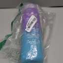 Motivational Water Bottle with Time Markers, 25oz, Gradient Blue & Purple, Leak-Proof Lid with Strap