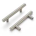 Ravinte 5 Pack | 5'' Cabinet Pulls Satin Nickel Stainless Steel Kitchen Drawer Pulls Cupboard Pulls Brushed Nickel Cabinet Handles 5”Length with 3” Hole Center + Two wall Light Switches