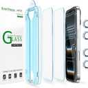 amFilm OneTouch for iPhone 17 Pro Screen Protector 6.3'' Tempered Glass