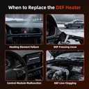 Diesel Exhaust Fluid Heater Compatible with 2012-2014 Volkswagen Passat 2.0L L4 Diesel Sedan Replacement DEF Heater