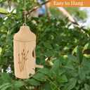 Hummingbird House - Natural Wooden Hummingbird Houses for Outside Hanging, Gardening Gifts Home Decoration 3 Packs