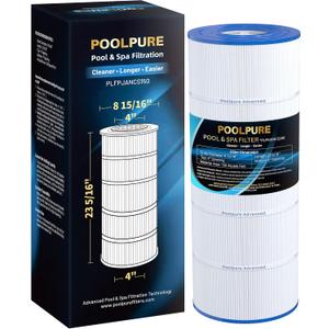 POOLPURE PLFPJANCS150 Pool Filter Replaces Jandy CS150, CCX1500RE, CC1500RE, X-Stream 150, R0462300, PJANCS150, Ultral-B3, Unicel C-8414, C-8317, Filbur FC-0822, FC-1287, Hayward C1502 1 Pack