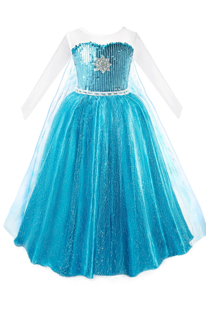 Princess Dress for Girls Light Blue, 120