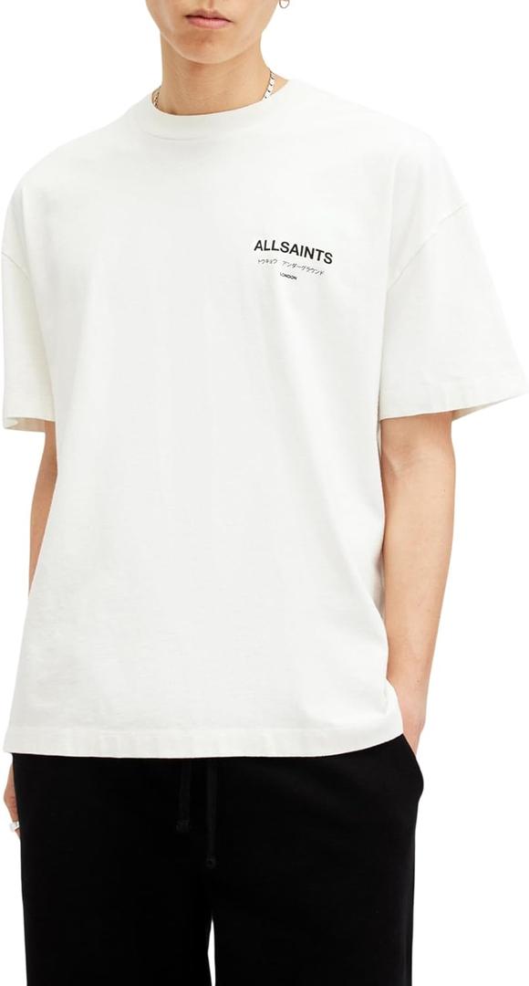 Men's Underground Short Sleeve Crew Neck Shirt (X-Large, Ashen White)