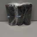 Begale 3 Gallon Drawstring Trash Bags, Black, 110 Counts/ 3 Rolls
