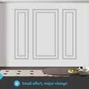 Art3d Premade Bilinear Frame Accent Molding Set, Pre-Cut Decorative Wainscoting Panel for Home Dcor, Ready-to-Assemble Glue-On Wall Trim for Living Room Bedroom Corridor, 3 Whole Bilinear Frame
