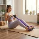 21 Fitness Resistance Bands-6 Tube Pedal Ankle Puller, Pedal Resistance Band with Handle, Natural Latex Fitness Bands, Multifunction Tension Rope for Abdomen, Waist, Arm