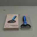 Freshly Bailey Dematting Comb for Cats and Dogs, Mat Remover and Deshedding Grooming Tool, Safe Detangler for Matted Fur, Double Sided Undercoat Rake