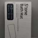 Stone Bath Mat Diatomaceous Earth Shower Mat Non-Slip Super Absorbent Diatomite Stone Mats for Bathroom Floor/Ktichen Cuonter Quick-Drying Easy to Clean (24''*16'' Grey W)