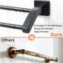 Alise Bath Double Towel Bars Towel Racks for Bathroom Lavatory,Wall Mount Towel Holder Heavy Duty SUS304 Stainless Steel Towel Hanger Towel Rail,Matte Black,32 Inch