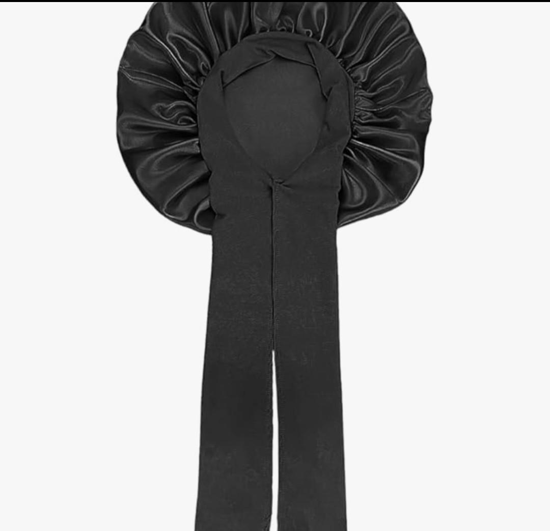 Double Layer Satin Bonnet, Soft and Breathable Hair Care Bonnet, Adjustable Night Sleeping Cap