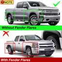 YHTAUTO Mud Flaps Compatible with Chevrolet Silverado Tahoe Suburban 2001-2014, Avalanche 2002-2006, W/O Fender Flares, Splash Guards Mudguards Mudflaps for Cars Get a Drill, Front & Rear 4Pcs