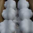 Liliful 6" Foam Artificial Pumpkins Fall Harvest Pumpkins Fake Pumpkin Decor Plastic Pumpkins Carvable Foam Pumpkin for Halloween Thanksgiving Home Decor(White, 12 Pcs)