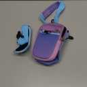 40oz Water Bottle Carrier Bag with Phone Pocket for Pink Blue Gradient Stanley 40 oz Tumbler with Handle, Insulated Neoprene Cup Holder Pouch Strap for Valentines Stanley Cup Accessories