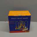 QZMTOY Wooden Toys for Toddlers, Bead Maze Toy for Toddlers with Colorful Animals Fruits Shapes, Educational Counting Learning Circle Toys for Kids, Classic Gifts for Boys Girls Baby