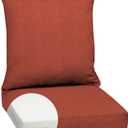 Arden Outdoor Deep Seat Cushion Set, Foam, 24x24, Woven Texture | Olefin Fabric, Sofa, Couch, Conversation Set, Premium High-Density Foam, Never Flattens, Mold and Mildew Resistant