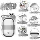 MoreFeel Collapsible Baby Bathtub for Newborn with Thermometer & 1 Hooded Towel & 1 Soft Floating Cushion,Portable Travel Bathtub with Drain Hole, Durable Foldable Baby Tubs for Infants to Toddler, Gray