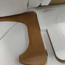 Coffee Table for Living Room Mid Century Modern Center Table with Glass Top and Wood, Brown/Walnut, 36 Inch
