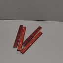 Evermotor Stick-on Rectangular reflectors Red Safety Reflector 6.53 inch Motorcycle Stickers Reflective Strips for Mailbox Golf Cart Trailer Driveway Door Moped(4 Pieces)