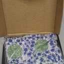 Boho Navy Blue Pillow Covers 18x18 Inch 2 Pcs Sage Green Vintage Floral Decor Throw Pillows Spring Flower Summer Outdoor Farmhouse Decoration Pillowcase Cushion Cover for Couch Sofa Bed