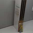 BAYKA White Floating Shelves for Wall, 22.5 inches Wall Mounted Rustic Wood Shelves for Bathroom, Bedroom, Living Room, Floating Shelves for Books/Storage/Decor (Set of 3)