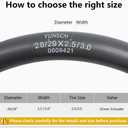 2-PCS 28"/29" Heavy Duty Fat Bike Tubes 28/29x2.5/3.0 (64/76-622) AV32mm Schrader Valve Bicycle Inner Tubes Compatible with 28/29 x 2.5/2.6/2.8/3.0 Bike Tire Tubes