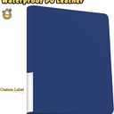 16 Pocket Toploader Binder, Holds 640 Cards, Ringless Design Side-Load Toploaders Holder for 3"x4" Top Loader Trading/Sports Cards Top Loaders (Blue)